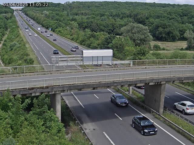 Caméra autoroute France - A31, Zoufftgen direction Luxembourg-ville, à la frontière entre la France et le Luxembourg