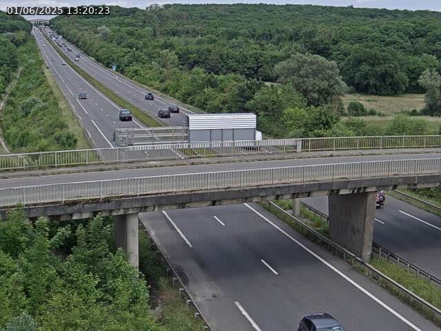 Caméra autoroute France - A31, Zoufftgen direction Luxembourg-ville, à la frontière entre la France et le Luxembourg