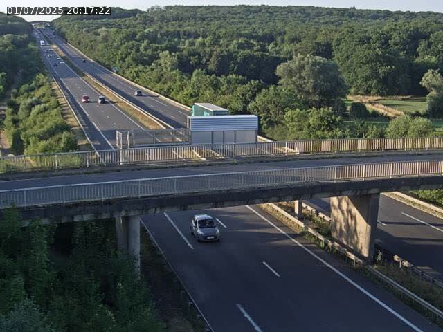 Caméra autoroute France - A31, Zoufftgen direction Luxembourg-ville, à la frontière entre la France et le Luxembourg