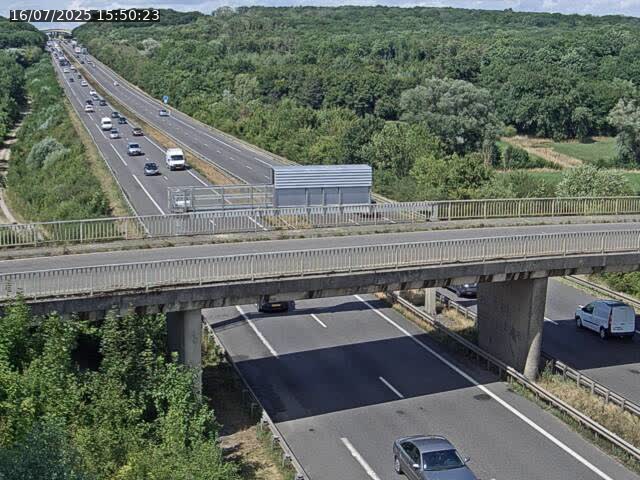 Caméra autoroute France - A31, Zoufftgen direction Luxembourg-ville, à la frontière entre la France et le Luxembourg