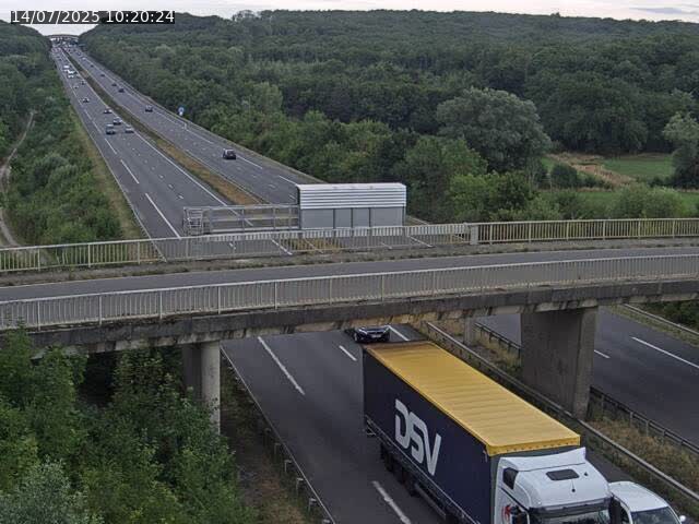 Caméra autoroute France - A31, Zoufftgen direction Luxembourg-ville, à la frontière entre la France et le Luxembourg