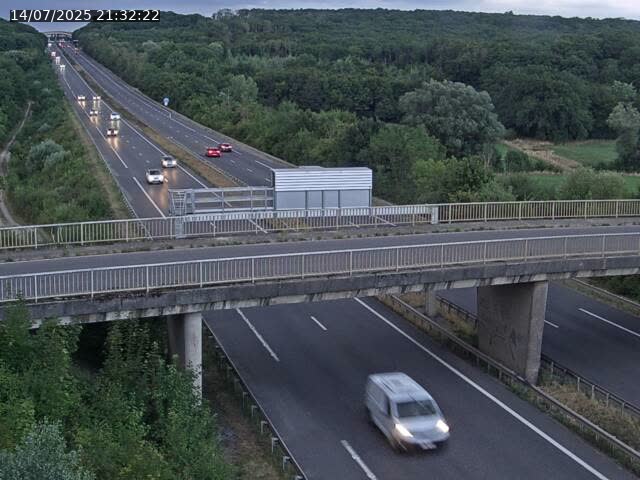 Caméra autoroute France - A31, Zoufftgen direction Luxembourg-ville, à la frontière entre la France et le Luxembourg