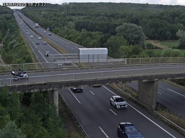 Caméra autoroute France - A31, Zoufftgen direction Luxembourg-ville, à la frontière entre la France et le Luxembourg
