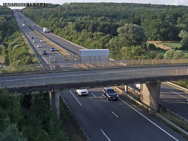 Caméra autoroute France - A31, Zoufftgen direction Luxembourg-ville, à la frontière entre la France et le Luxembourg