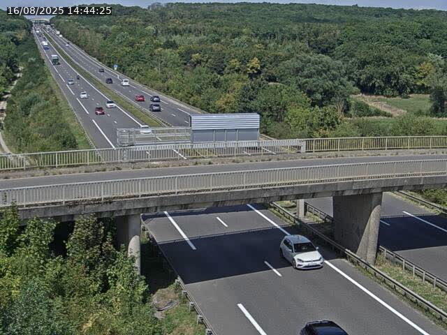 Caméra autoroute France - A31, Zoufftgen direction Luxembourg-ville, à la frontière entre la France et le Luxembourg