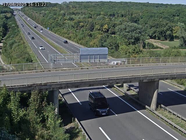 Caméra autoroute France - A31, Zoufftgen direction Luxembourg-ville, à la frontière entre la France et le Luxembourg
