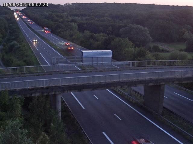 Caméra autoroute France - A31, Zoufftgen direction Luxembourg-ville, à la frontière entre la France et le Luxembourg