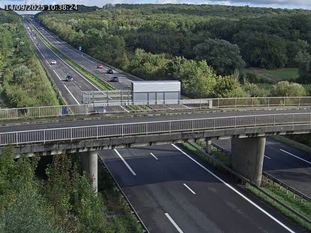 Caméra autoroute France - A31, Zoufftgen direction Luxembourg-ville, à la frontière entre la France et le Luxembourg