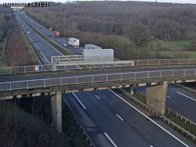 Caméra autoroute France - A31, Zoufftgen direction Luxembourg-ville, à la frontière entre la France et le Luxembourg