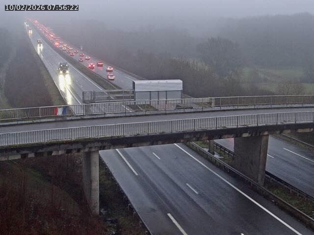 Caméra autoroute France - A31, Zoufftgen direction Luxembourg-ville, à la frontière entre la France et le Luxembourg