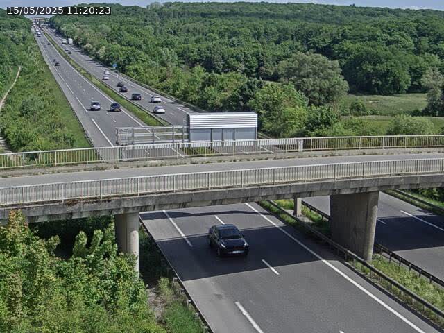 Caméra autoroute France - A31, Zoufftgen direction Luxembourg-ville, à la frontière entre la France et le Luxembourg