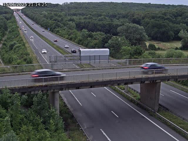 Caméra autoroute France - A31, Zoufftgen direction Luxembourg-ville, à la frontière entre la France et le Luxembourg