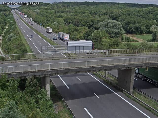Caméra autoroute France - A31, Zoufftgen direction Luxembourg-ville, à la frontière entre la France et le Luxembourg