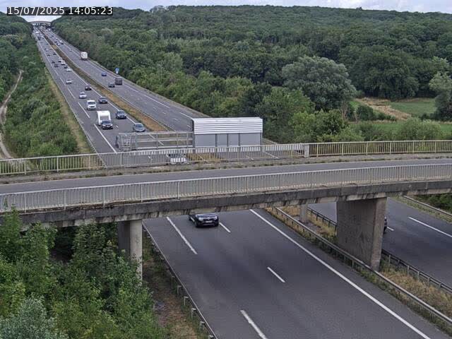 Caméra autoroute France - A31, Zoufftgen direction Luxembourg-ville, à la frontière entre la France et le Luxembourg