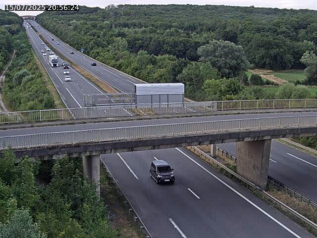 Caméra autoroute France - A31, Zoufftgen direction Luxembourg-ville, à la frontière entre la France et le Luxembourg