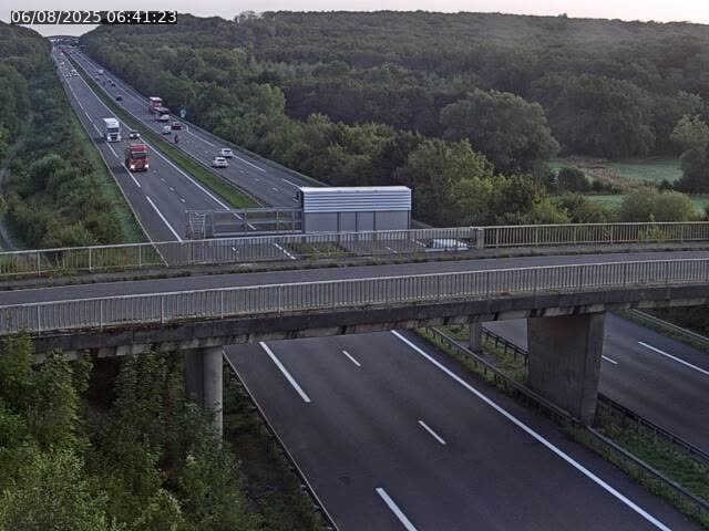 Caméra autoroute France - A31, Zoufftgen direction Luxembourg-ville, à la frontière entre la France et le Luxembourg