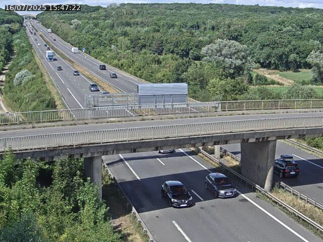 <h2>Caméra autoroute France - A31, Zoufftgen direction Luxembourg-ville, à la frontière entre la France et le Luxembourg</h2>