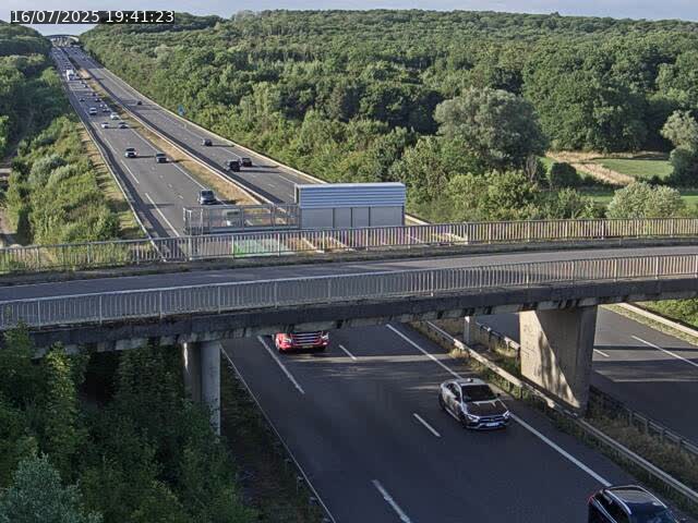 Caméra autoroute France - A31, Zoufftgen direction Luxembourg-ville, à la frontière entre la France et le Luxembourg