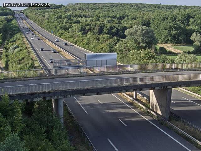 Caméra autoroute France - A31, Zoufftgen direction Luxembourg-ville, à la frontière entre la France et le Luxembourg
