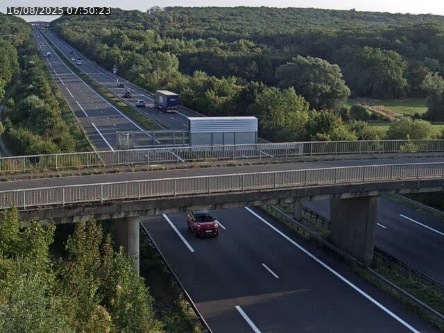 Caméra autoroute France - A31, Zoufftgen direction Luxembourg-ville, à la frontière entre la France et le Luxembourg