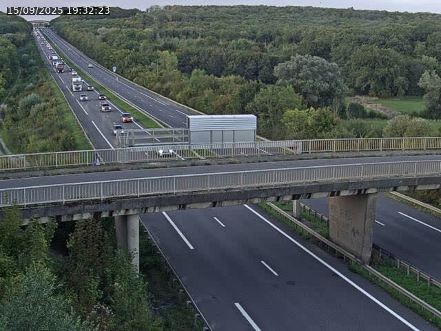 Caméra autoroute France - A31, Zoufftgen direction Luxembourg-ville, à la frontière entre la France et le Luxembourg