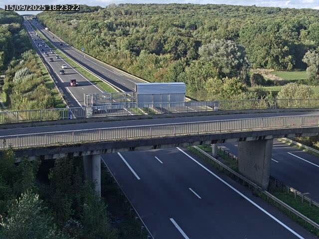 Caméra autoroute France - A31, Zoufftgen direction Luxembourg-ville, à la frontière entre la France et le Luxembourg