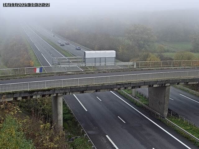 Caméra autoroute France - A31, Zoufftgen direction Luxembourg-ville, à la frontière entre la France et le Luxembourg