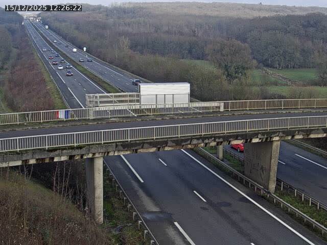 Caméra autoroute France - A31, Zoufftgen direction Luxembourg-ville, à la frontière entre la France et le Luxembourg