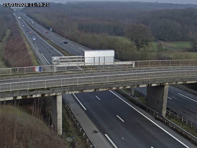 Caméra autoroute France - A31, Zoufftgen direction Luxembourg-ville, à la frontière entre la France et le Luxembourg