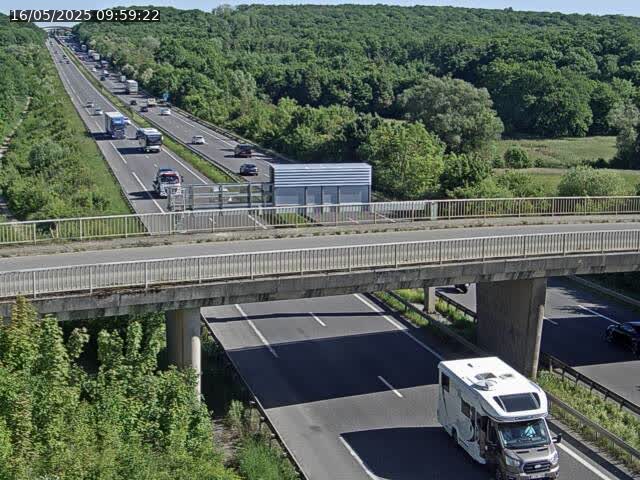 Caméra autoroute France - A31, Zoufftgen direction Luxembourg-ville, à la frontière entre la France et le Luxembourg