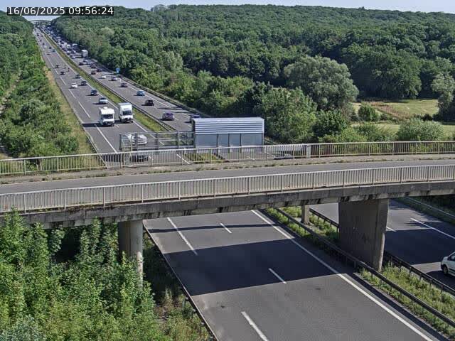 Caméra autoroute France - A31, Zoufftgen direction Luxembourg-ville, à la frontière entre la France et le Luxembourg