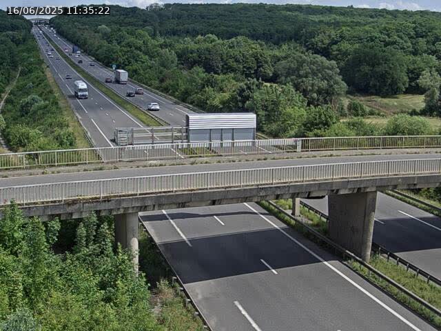 Caméra autoroute France - A31, Zoufftgen direction Luxembourg-ville, à la frontière entre la France et le Luxembourg