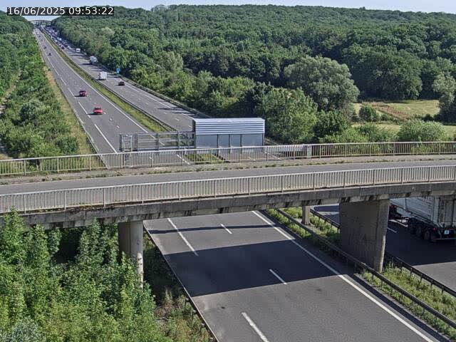 Caméra autoroute France - A31, Zoufftgen direction Luxembourg-ville, à la frontière entre la France et le Luxembourg