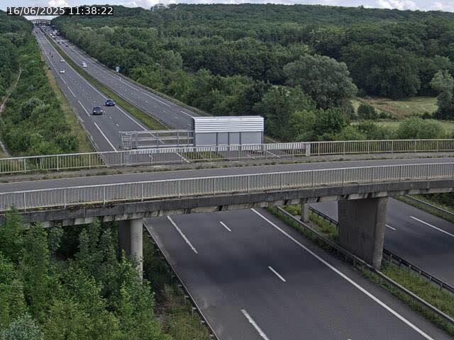 Caméra autoroute France - A31, Zoufftgen direction Luxembourg-ville, à la frontière entre la France et le Luxembourg