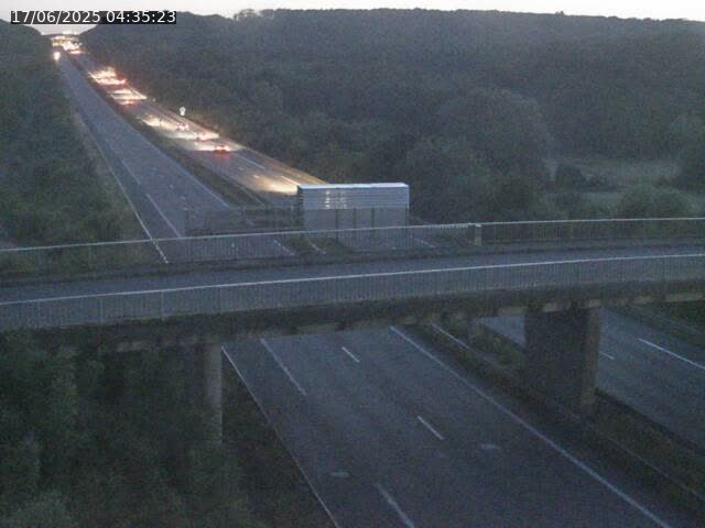 Caméra autoroute France - A31, Zoufftgen direction Luxembourg-ville, à la frontière entre la France et le Luxembourg