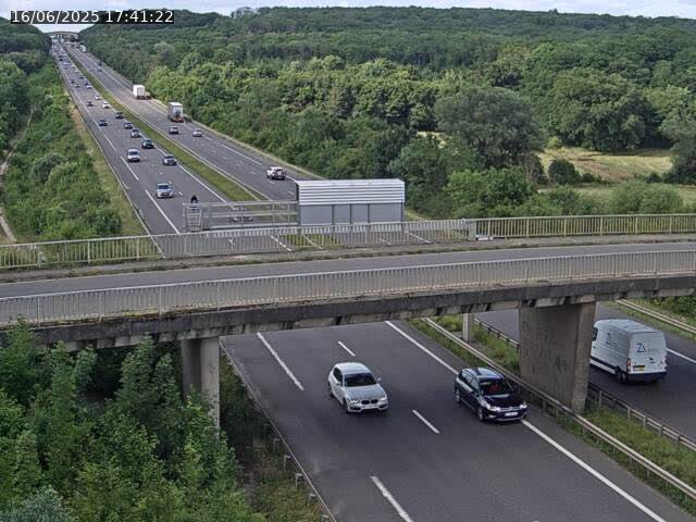 Caméra autoroute France - A31, Zoufftgen direction Luxembourg-ville, à la frontière entre la France et le Luxembourg