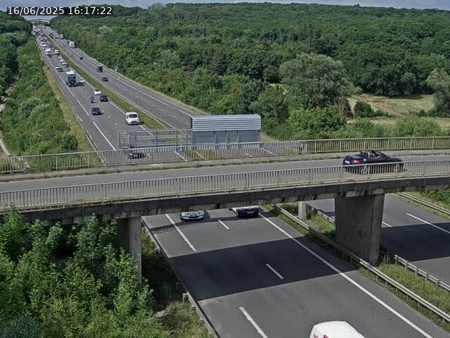 Caméra autoroute France - A31, Zoufftgen direction Luxembourg-ville, à la frontière entre la France et le Luxembourg