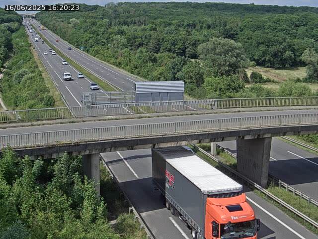 Caméra autoroute France - A31, Zoufftgen direction Luxembourg-ville, à la frontière entre la France et le Luxembourg