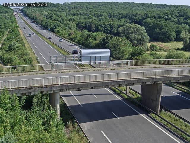 Caméra autoroute France - A31, Zoufftgen direction Luxembourg-ville, à la frontière entre la France et le Luxembourg