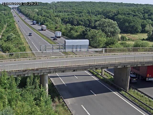 Caméra autoroute France - A31, Zoufftgen direction Luxembourg-ville, à la frontière entre la France et le Luxembourg