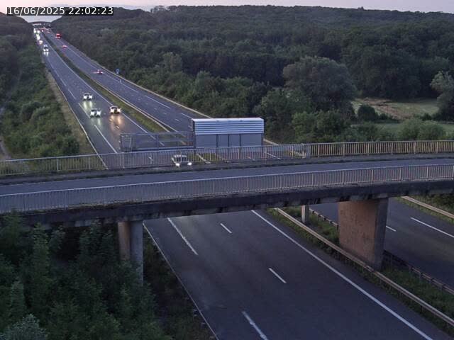Caméra autoroute France - A31, Zoufftgen direction Luxembourg-ville, à la frontière entre la France et le Luxembourg