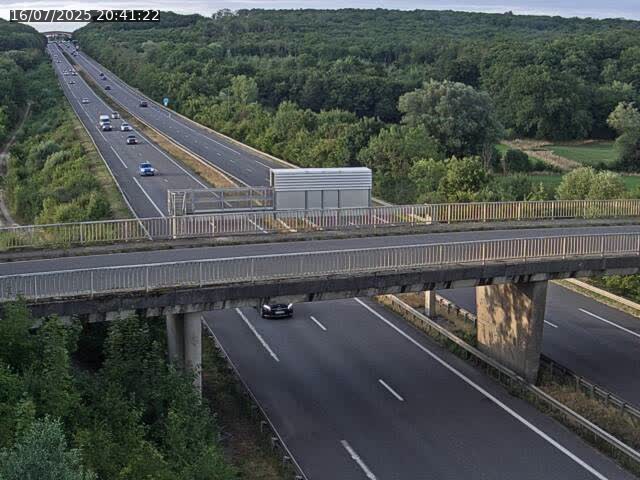 Caméra autoroute France - A31, Zoufftgen direction Luxembourg-ville, à la frontière entre la France et le Luxembourg