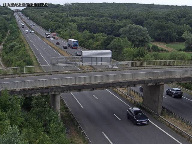 Caméra autoroute France - A31, Zoufftgen direction Luxembourg-ville, à la frontière entre la France et le Luxembourg