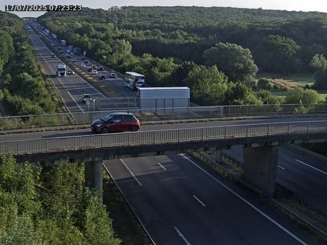Caméra autoroute France - A31, Zoufftgen direction Luxembourg-ville, à la frontière entre la France et le Luxembourg