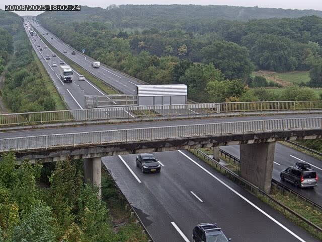 Caméra autoroute France - A31, Zoufftgen direction Luxembourg-ville, à la frontière entre la France et le Luxembourg