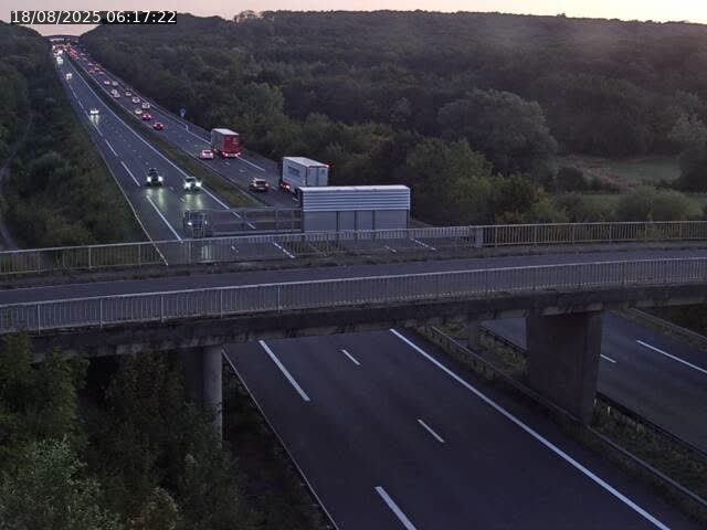 Caméra autoroute France - A31, Zoufftgen direction Luxembourg-ville, à la frontière entre la France et le Luxembourg