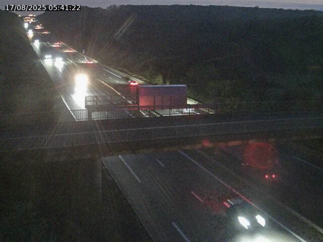 Caméra autoroute France - A31, Zoufftgen direction Luxembourg-ville, à la frontière entre la France et le Luxembourg