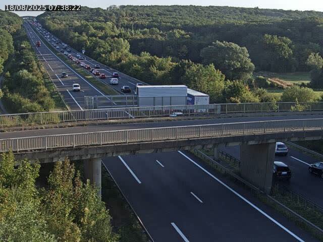 Caméra autoroute France - A31, Zoufftgen direction Luxembourg-ville, à la frontière entre la France et le Luxembourg