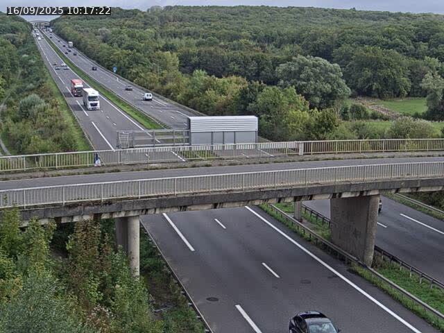 Caméra autoroute France - A31, Zoufftgen direction Luxembourg-ville, à la frontière entre la France et le Luxembourg
