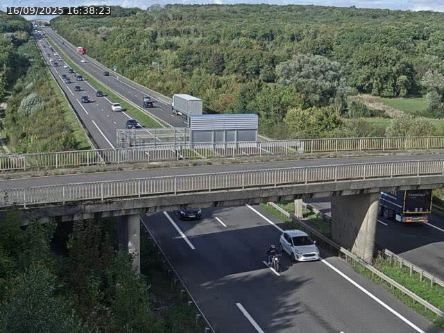 Caméra autoroute France - A31, Zoufftgen direction Luxembourg-ville, à la frontière entre la France et le Luxembourg
